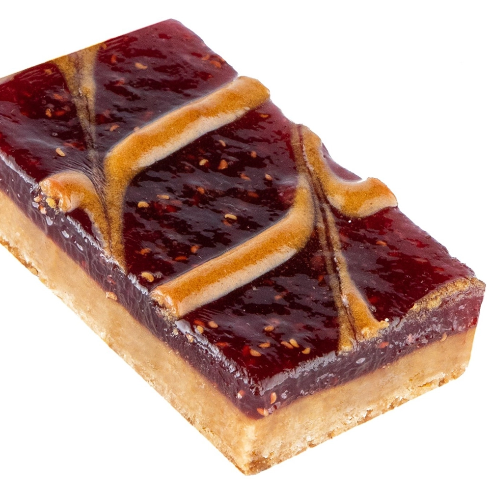 Raspberry Linzer Bars
