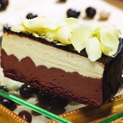 Triple Chocolate Mousse Cake