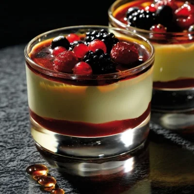 Creme Brulee And Berries