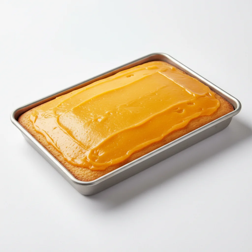 Orange Icing Sheet Cake