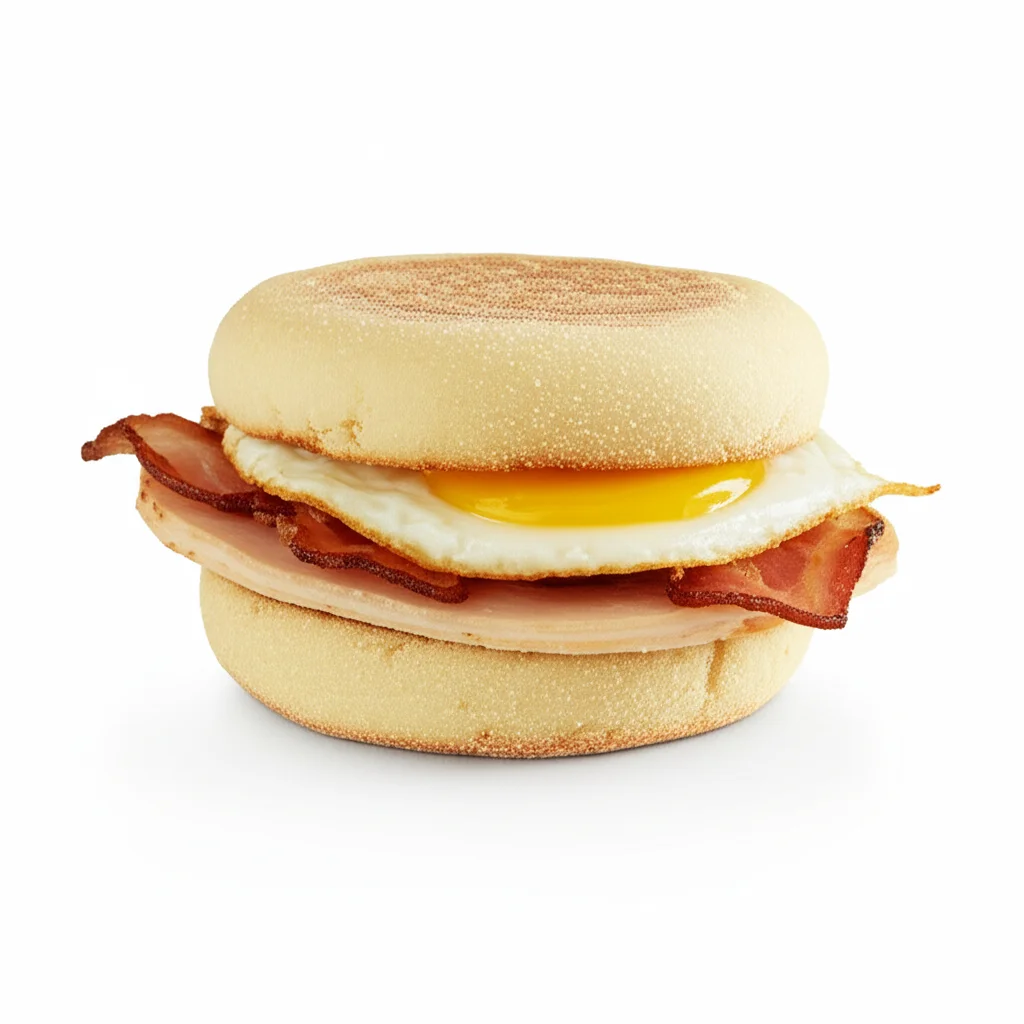 Turkey Bacon And Egg English Muffin
