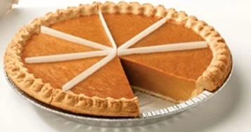 Presliced Pumpkin Pie