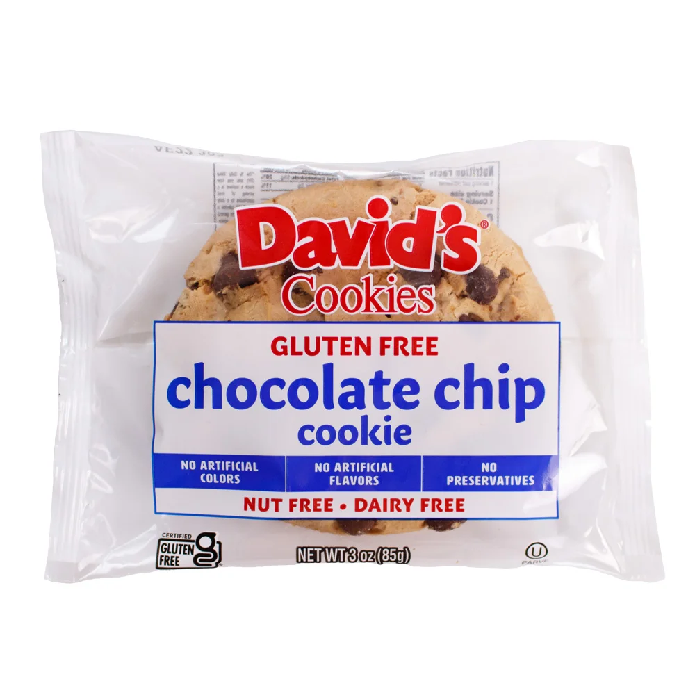 Individually Wrapped Gluten Free Chocolate Chip Cookies