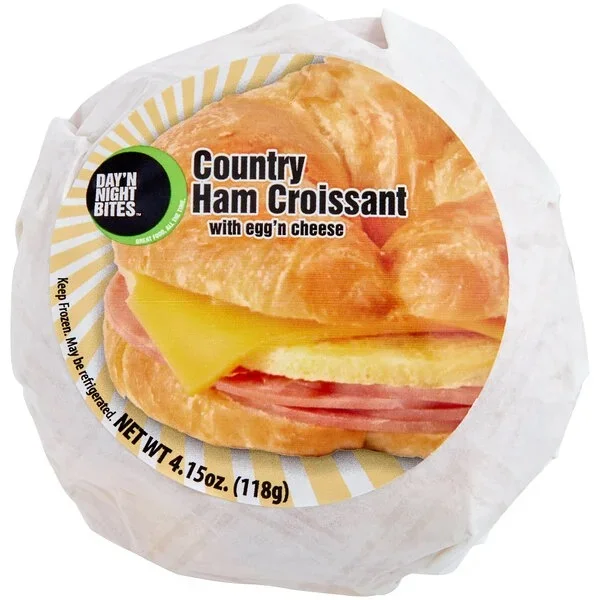 Individually Wrapped Ham Egg And Cheese Croissant