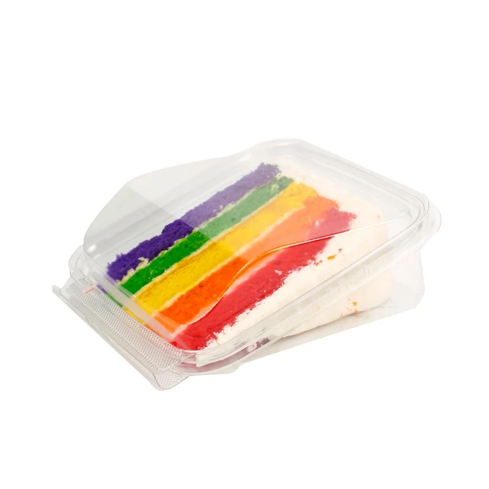 Individually Wrapped Rainbow Cake Slices