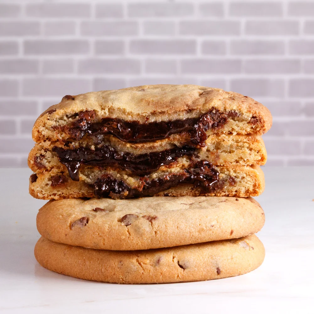 Chocolate Filled Chocolate Chip Cookie Dough