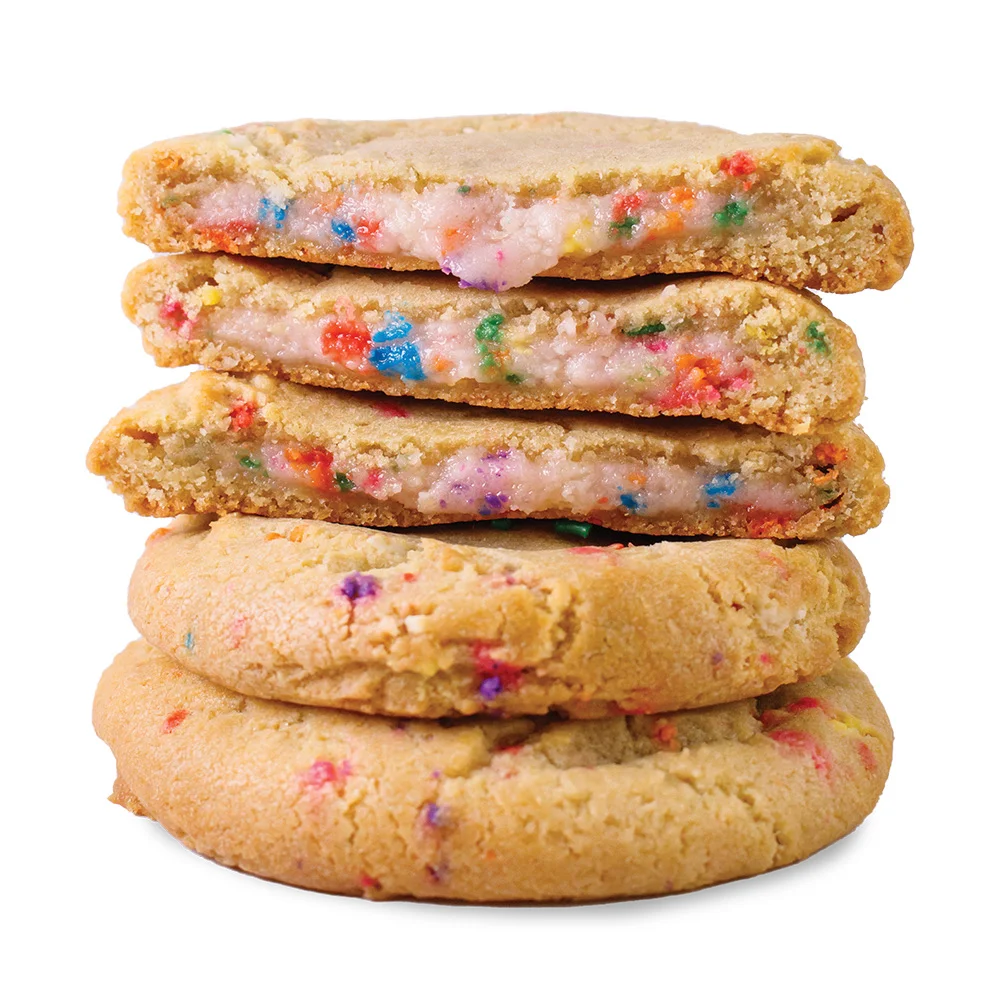 Birthday Cake Stuffed Sugar Cookie Dough