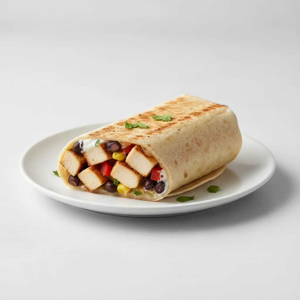 Chicken And Bean Burritos