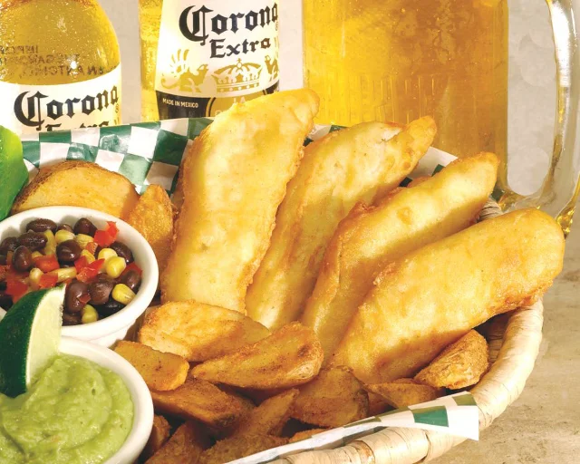 4oz Corona Battered Cod