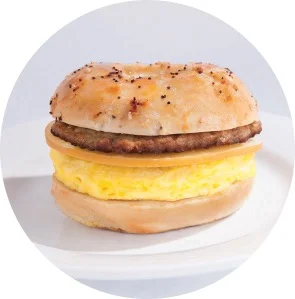 Individually Wrapped Spicy Sausage Egg And Cheese Bagel