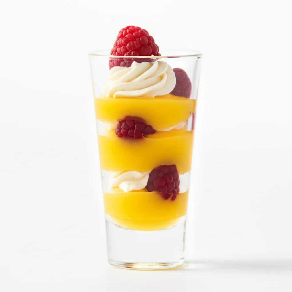 Raspberry Lemon Mousse Shot Glass