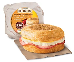 Individually Wrapped Canadian Bacon Egg And Cheese Muffin