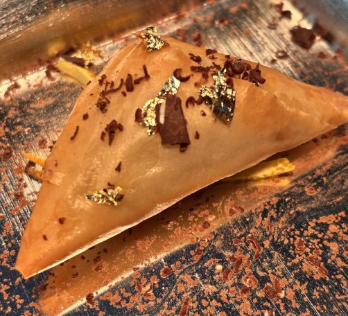 Dubai Chocolate Phyllo Triangle