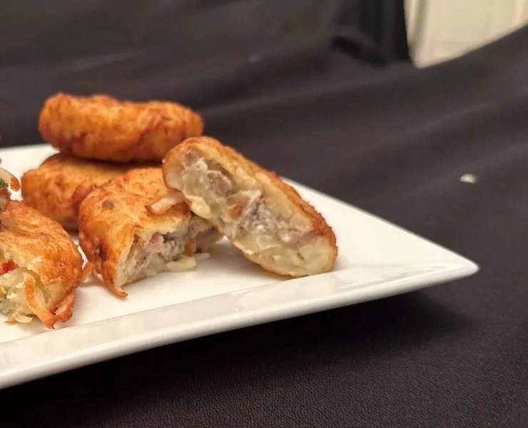 Chicken Sausage & Gravy Stuffed Hashbrowns