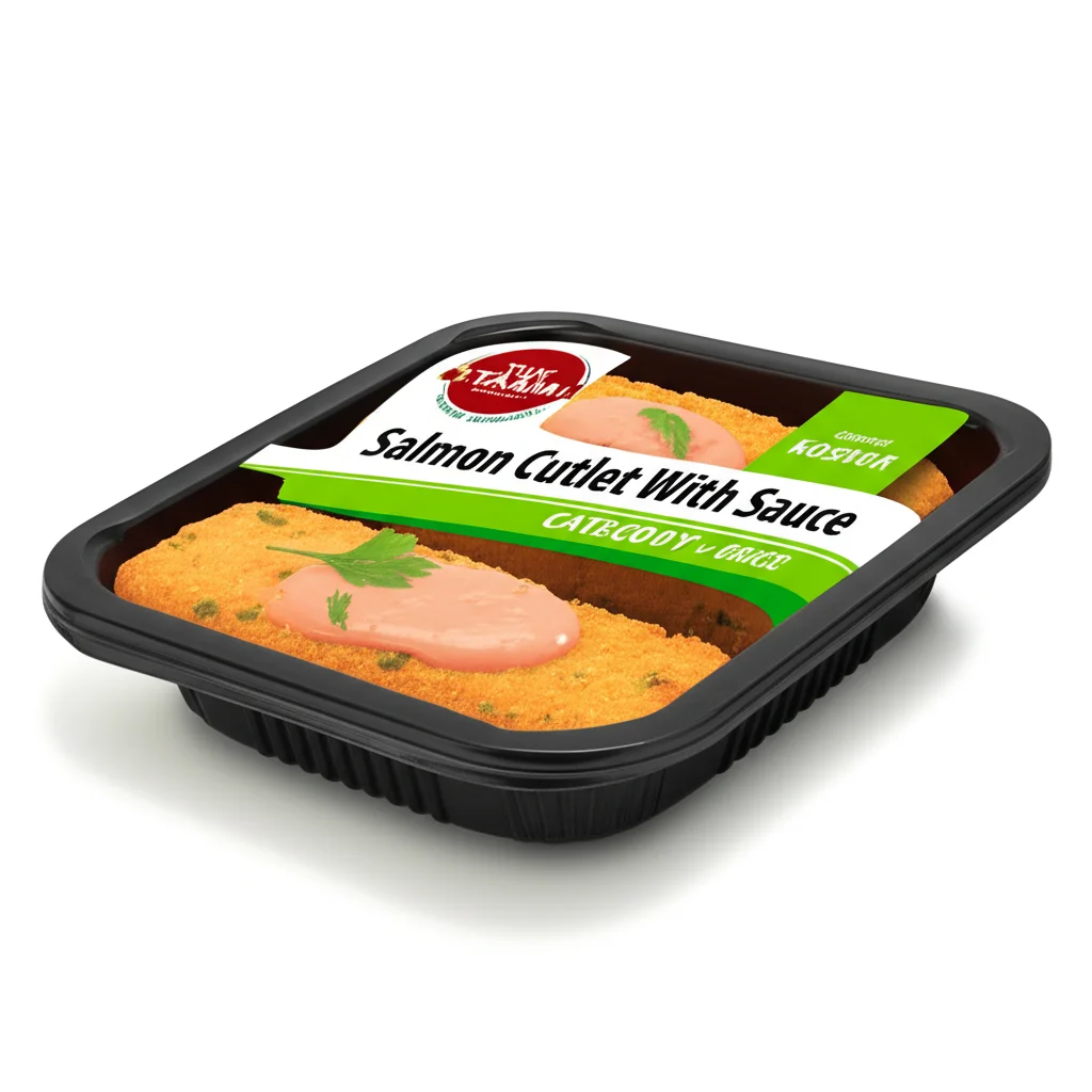Salmon Cutlet With Sauce