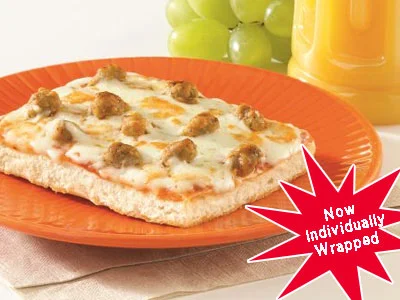 Individually Wrapped Whole Grain Breakfast Pizza