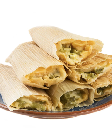 Two Cheese Green Chile Tamales