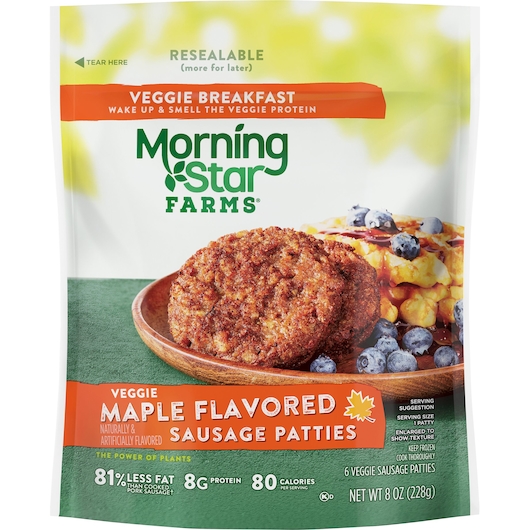 Vegan Maple Breakfast Sausage Patty