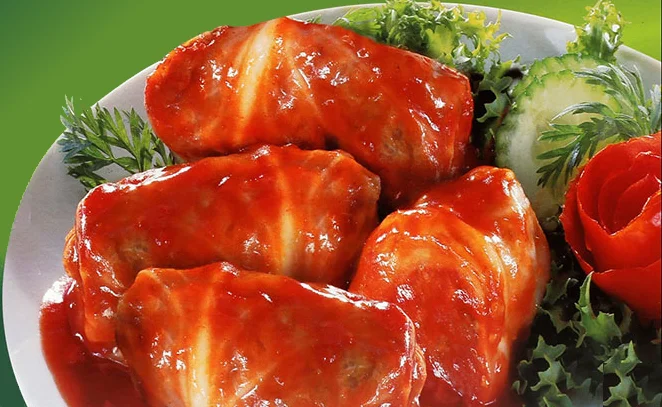 Vegetable Stuffed Cabbage In Sauce