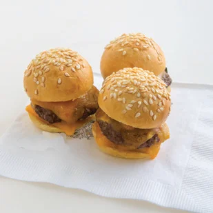 Mini Cheddar Bacon Burger