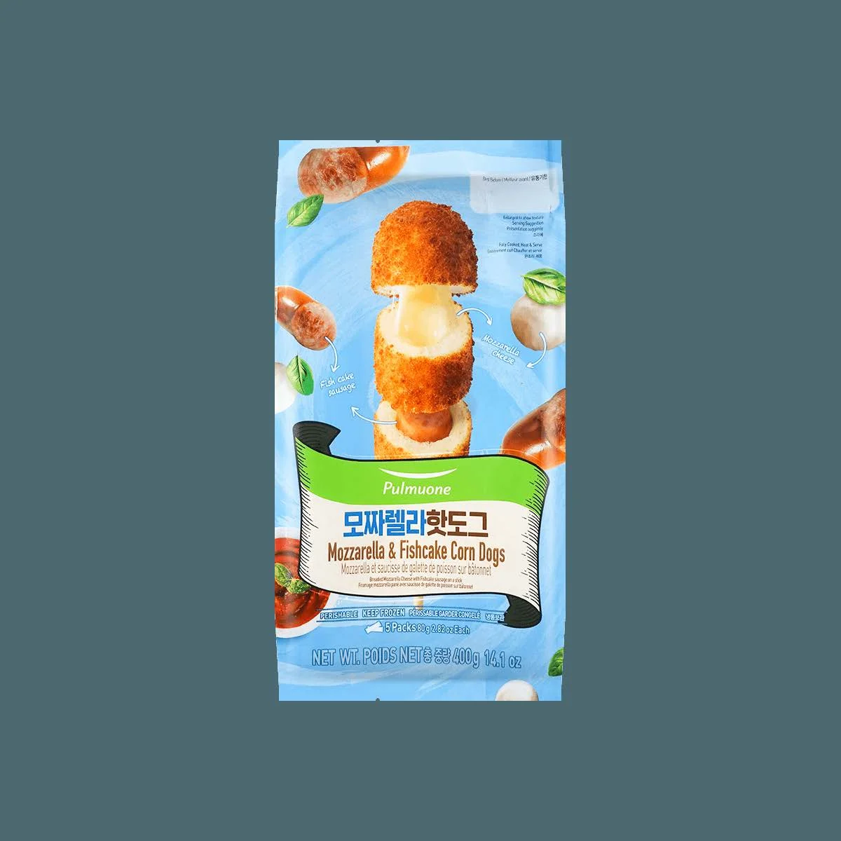 Mozz & Fish Cake Corn Dog