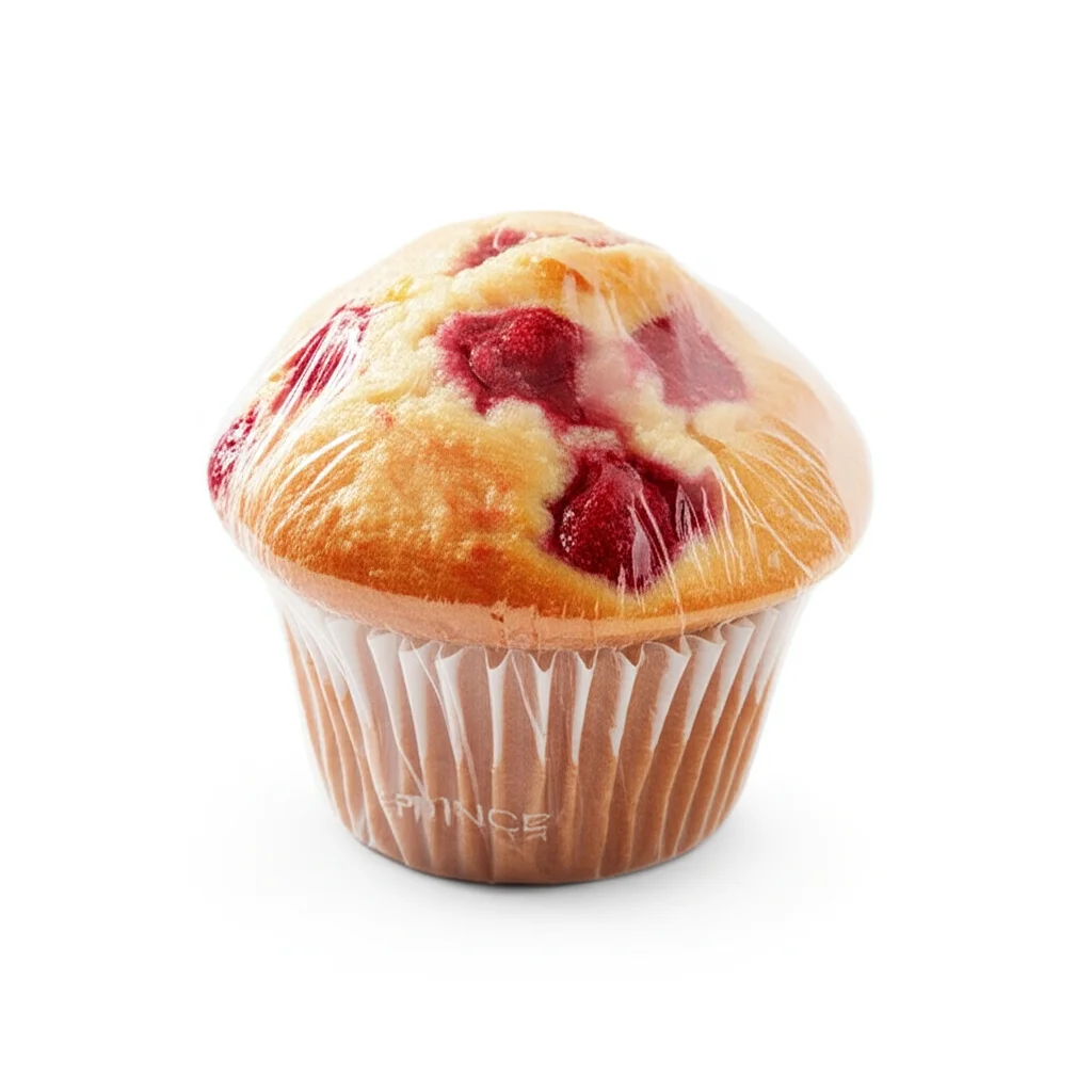 Individually Wrapped Raspberry Muffin