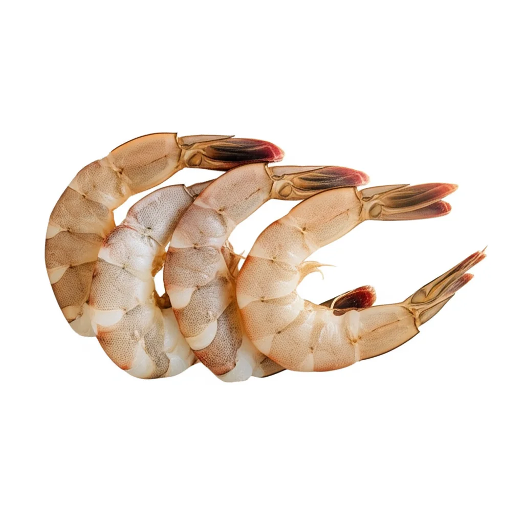6/8ct Black Tiger Shrimp Pd Tail On