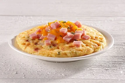 Vegetable Ham And Cheese Frittata