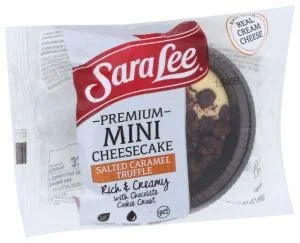 Individually Wrapped Salted Caramel Cheesecake