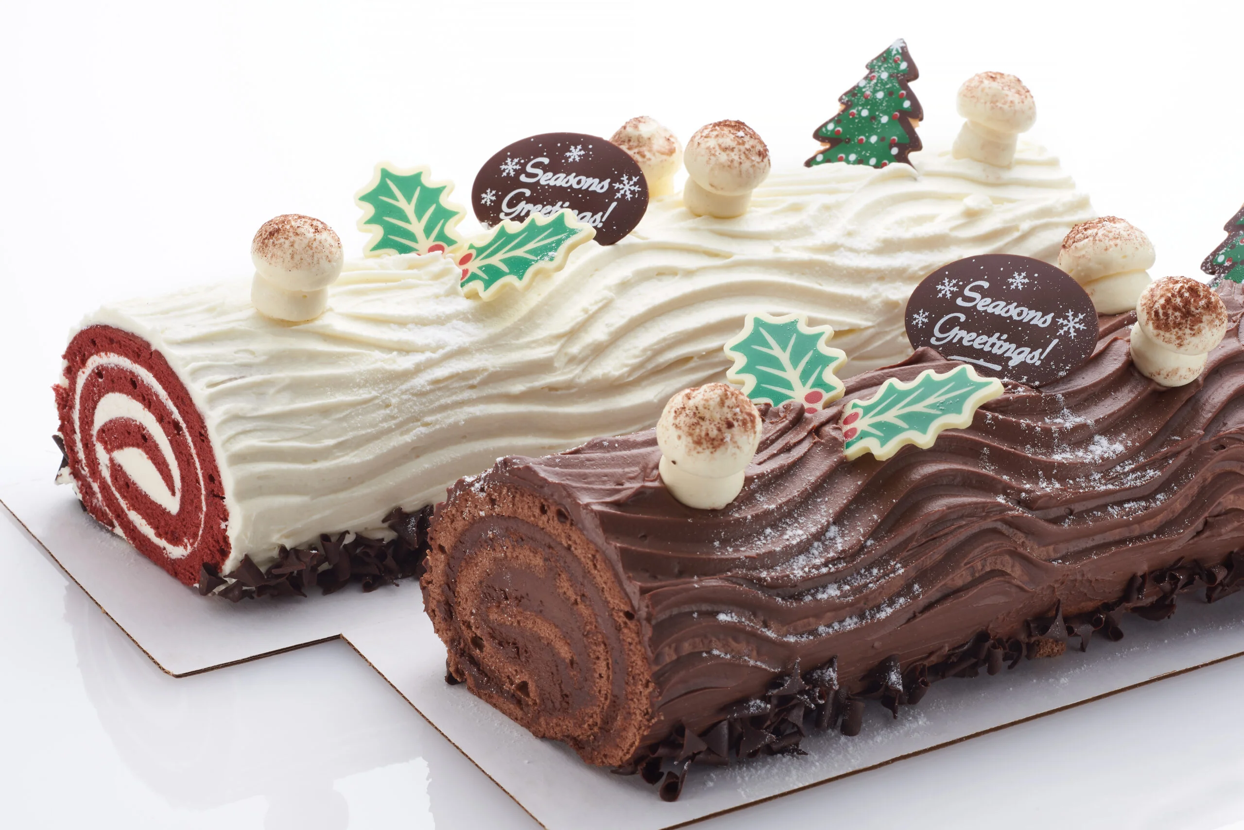 12" Red Velvet Yule Log