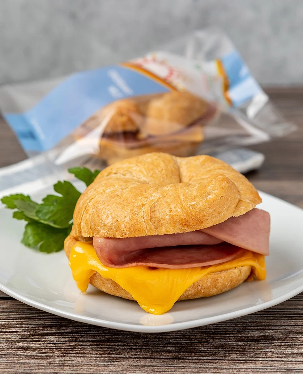 Individually Wrapped Turkey Ham And Cheese Croissant