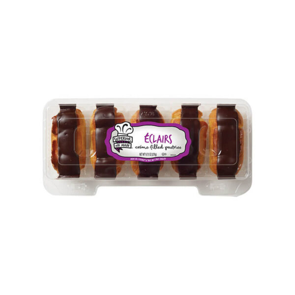 SUPERIOR CHOCOLATE ECLAIRS WITH CUSTARD FILLING